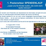 Flyer Spendenlauf Schüler